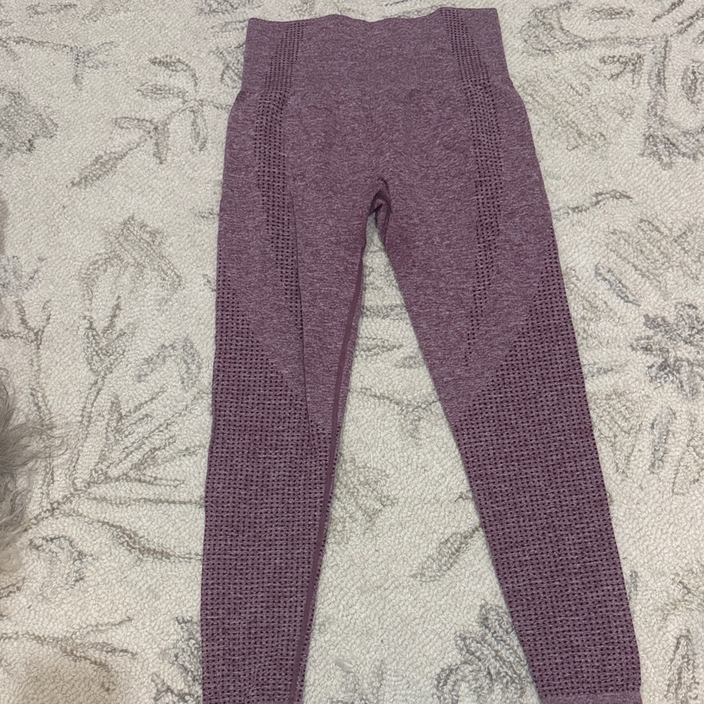 Purple High-Waisted Leggings
